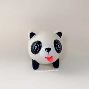 🧡 SOLD 🧡 Panda Talking Animal Ball Squeaky Tongue Japan Toy